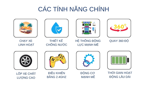 TÍNH NĂNG CỦA XE LEO NÚI BỐN BÁNH ĐIỀU KHIỂN THÔNG MINH JJRC Q135